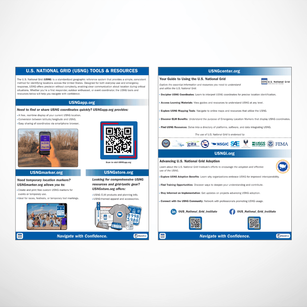 USNG.Tools.Resources.Flyer USNG.Tools.Resources.Flyer